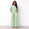Jasmine | Women's Floral Lace Two-Piece Set, Flowing Trouser Suit | The Shrader Sisters