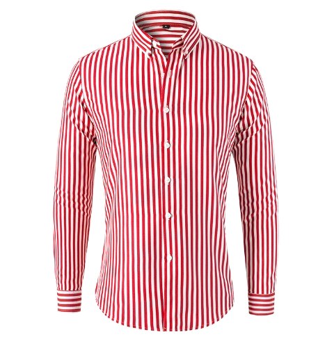 Jasper | Women's Striped Shirt, Vertical Stripe Classic Blouse | The Shrader Sisters