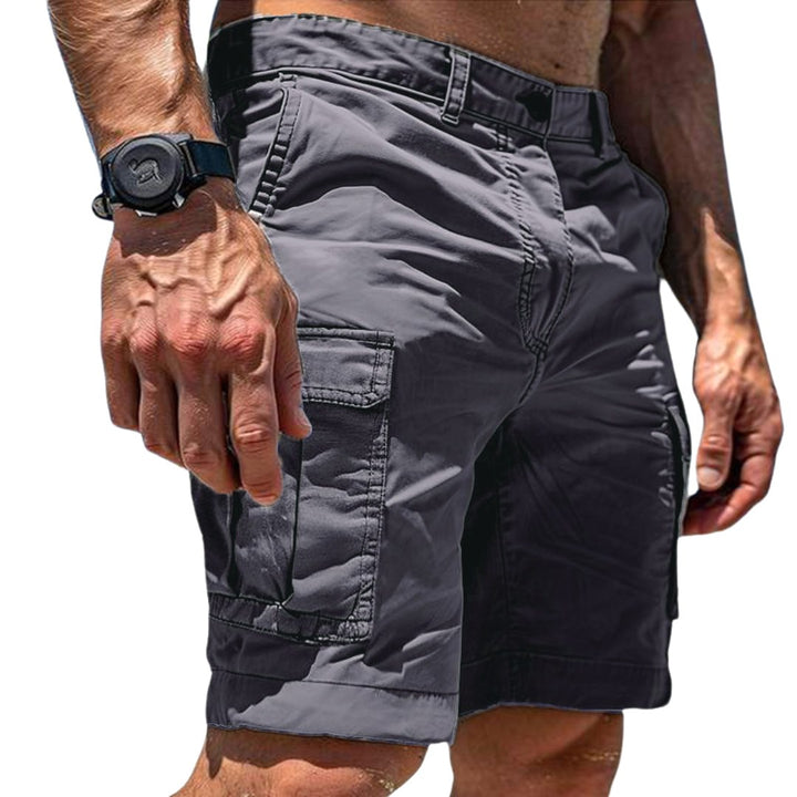 Jett | Men's Utility Cargo Shorts, Relaxed-Fit Shorts | The Shrader Sisters | Army Green