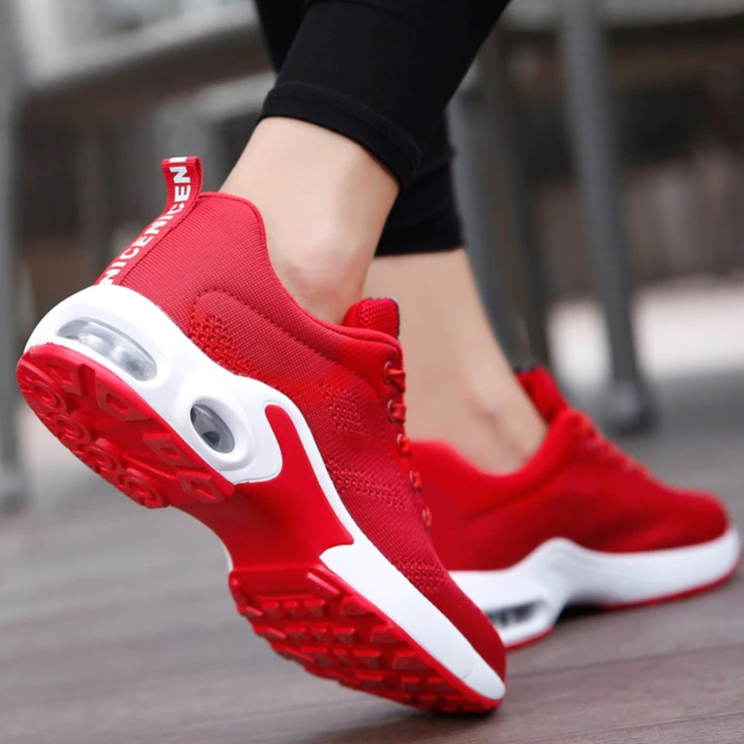 Jorja | Women's Lightweight Walking Shoes, Breathable Mesh Trainers | The Shrader Sisters | Purple