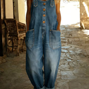 Juliette | Women's Denim Jumpsuit With Adjustable Straps