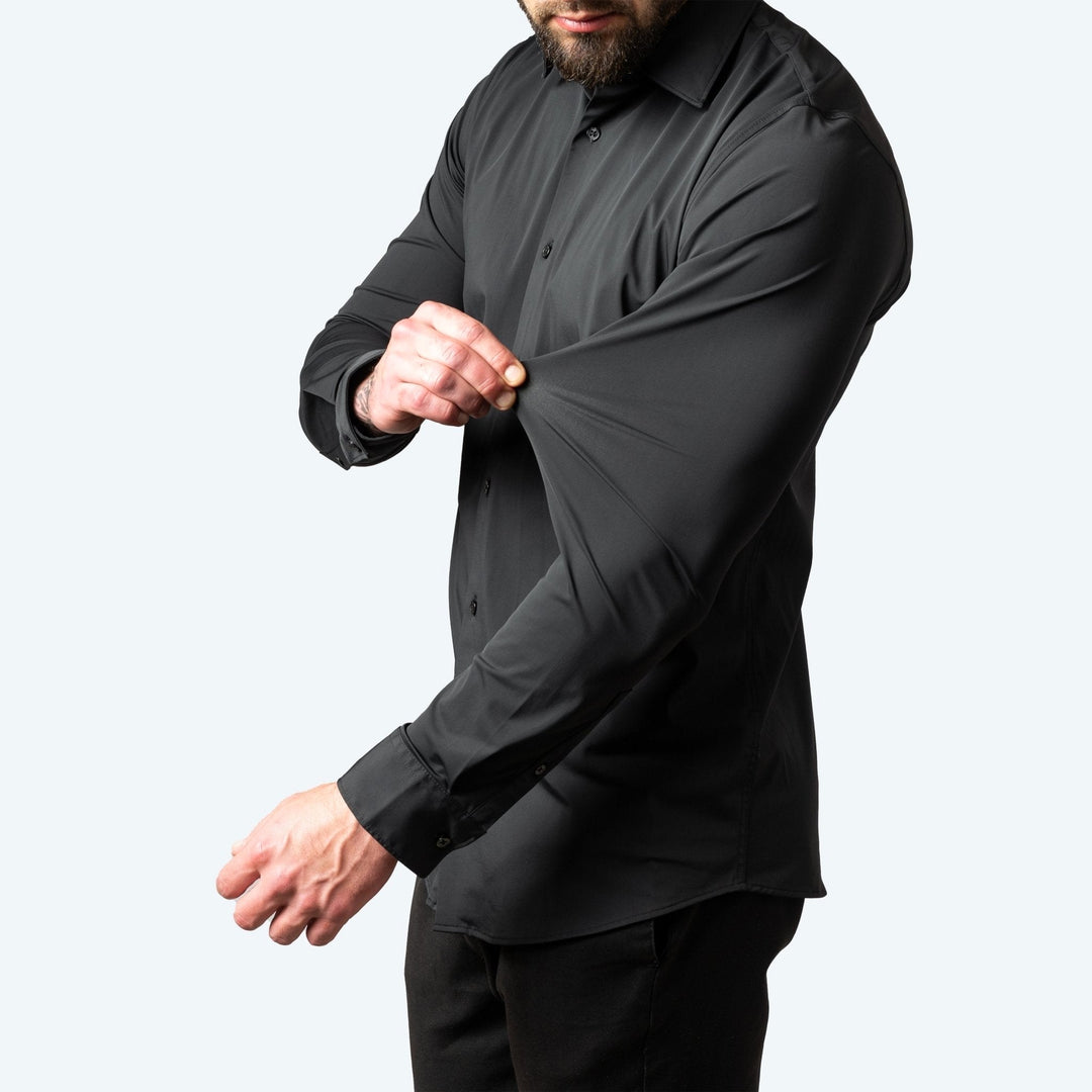 Kai | Men's Slim Stretch Shirt, Tailored Fit Shirt | The Shrader Sisters | Purple