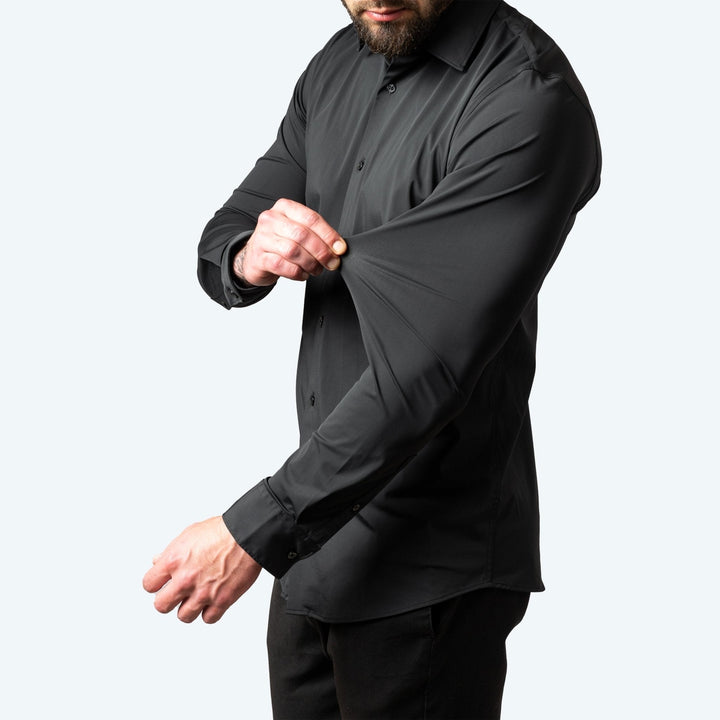Kai | Men's Slim Stretch Shirt, Tailored Fit Shirt | The Shrader Sisters | Purple