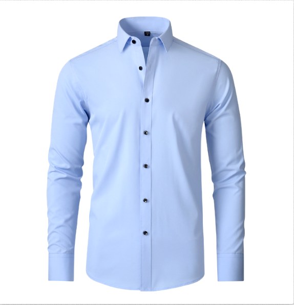Kai | Men's Slim Stretch Shirt, Tailored Fit Shirt | The Shrader Sisters | Grey