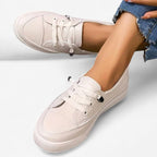 Kaitlyn | Women's Orthopedic Walking Shoes, Supportive Cushioned Shoes | The Shrader Sisters | Beige