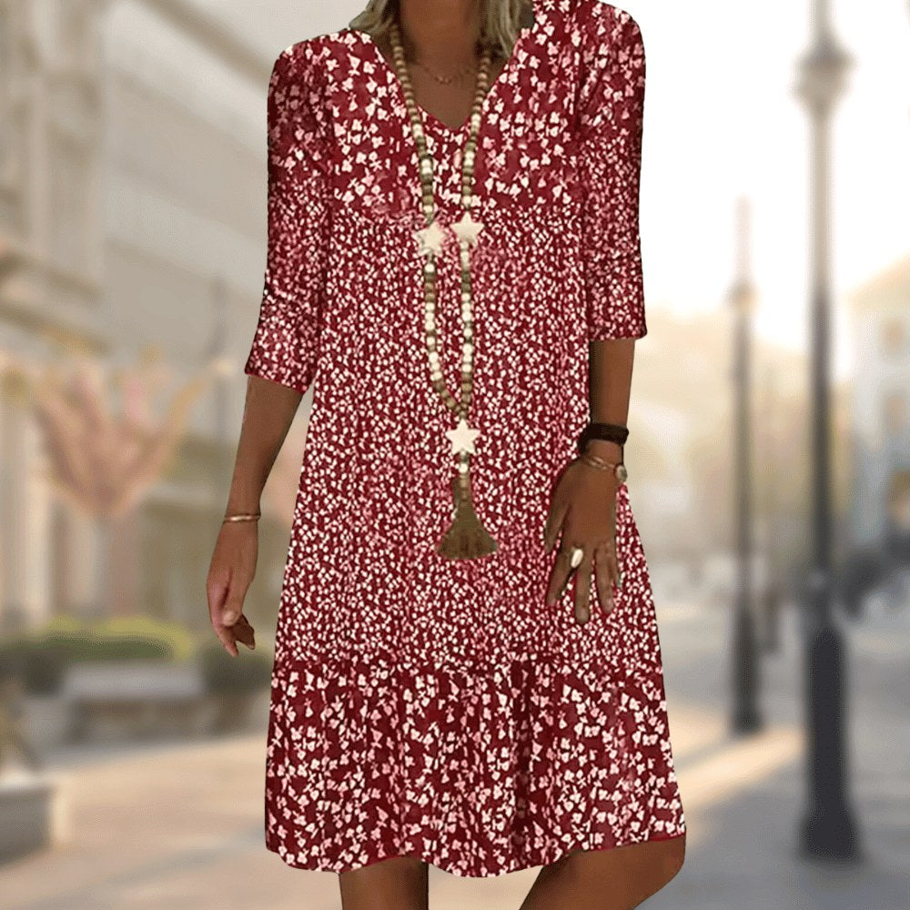 Keira | Women's Modern Tailored Dress, Flattering Day Dress | The Shrader Sisters | Red
