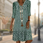 Keira | Women's Modern Tailored Dress, Flattering Day Dress | The Shrader Sisters | Green