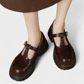 Kiara | Women's Orthopedic Mary Jane Shoes, Cushioned Arch Support Shoes | The Shrader Sisters | Brown