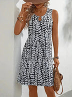 Kirra | Women's Lightweight Summer Dress, Fluid Graphic Print Dress | The Shrader Sisters