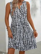 Kirra | Women's Lightweight Summer Dress, Fluid Graphic Print Dress | The Shrader Sisters