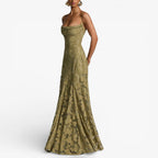 Kirra | Women's Sleeveless Maxi Dress with Floral Print, Fitted Bodice Occasion Dress | The Shrader Sisters