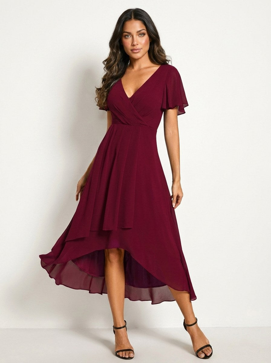 Kirsty | Women's Midi Dress with Lace Detail, Romantic Midi Dress | The Shrader Sisters | Donker Groen
