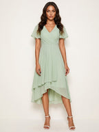 Kirsty | Women's Midi Dress with Lace Detail, Romantic Midi Dress | The Shrader Sisters