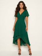 Kirsty | Women's Midi Dress with Lace Detail, Romantic Midi Dress | The Shrader Sisters