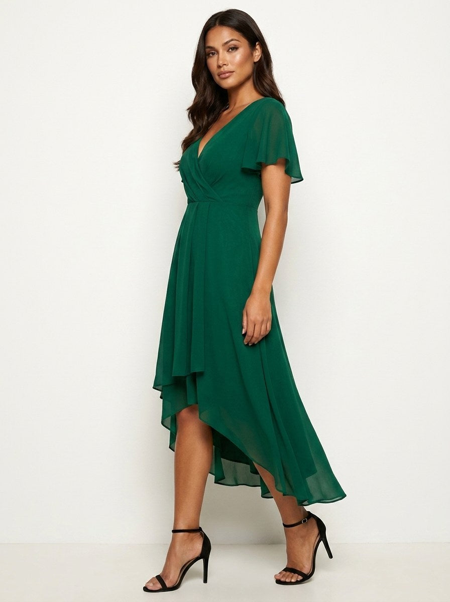 Kirsty | Women's Midi Dress with Lace Detail, Romantic Midi Dress | The Shrader Sisters