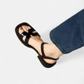 Kylie | Women's Orthopaedic Ankle-Strap Sandals, Low-Heel Comfort Sandals | The Shrader Sisters | Marrón