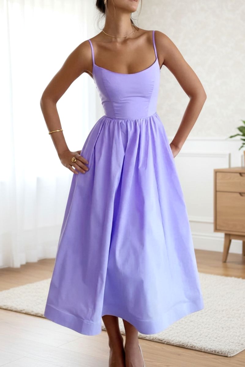 Lacey | Women's Sleeveless Cocktail Midi Dress - image 4