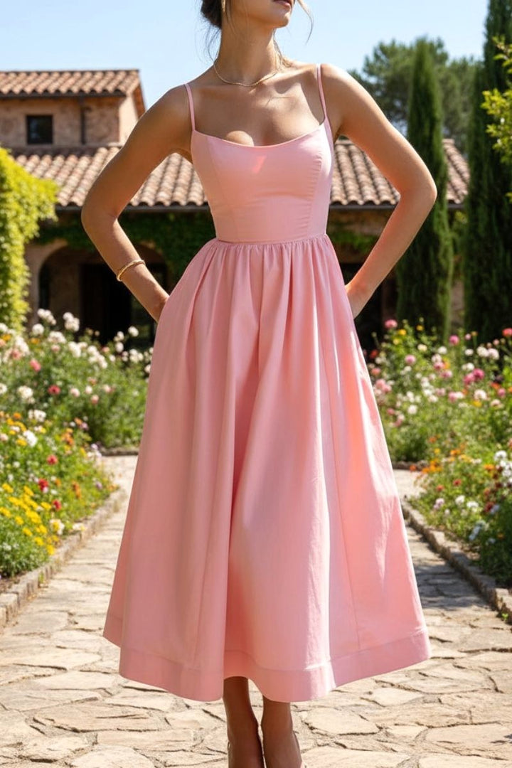 Lacey | Women's Sleeveless Cocktail Midi Dress - image 6