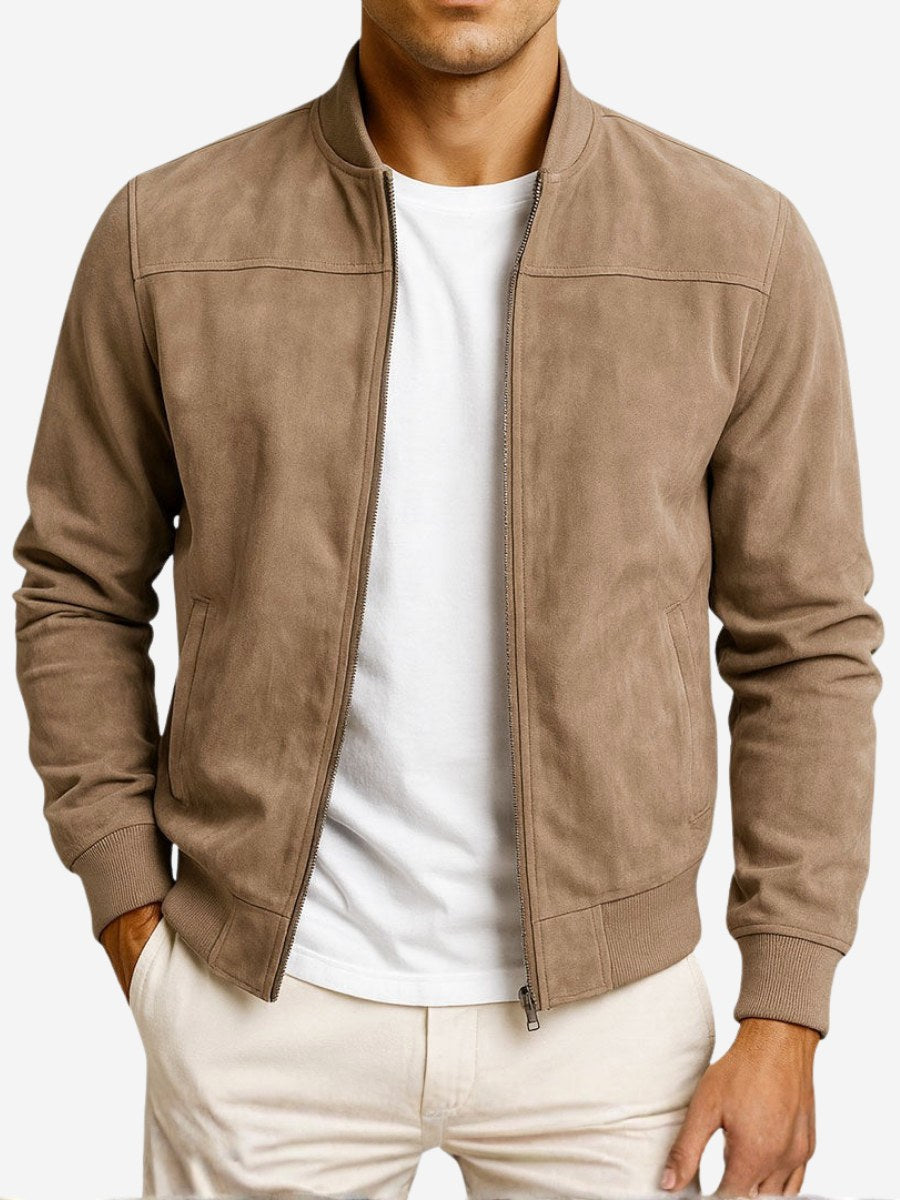 Lachlan | Men's Suede Leather Jacket, Tailored Smart Blazer | The Shrader Sisters