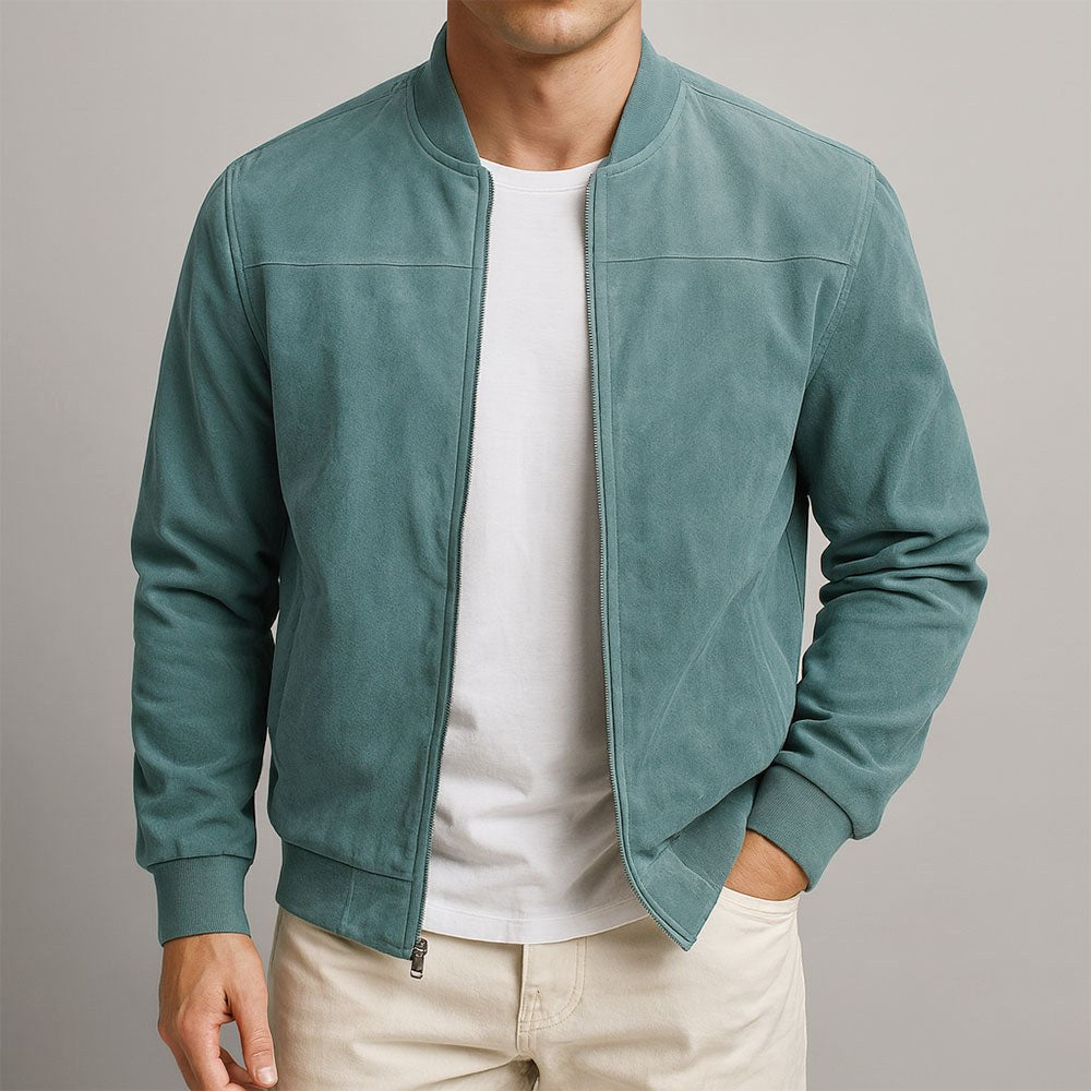 Lachlan | Men's Suede Leather Jacket, Tailored Smart Blazer | The Shrader Sisters