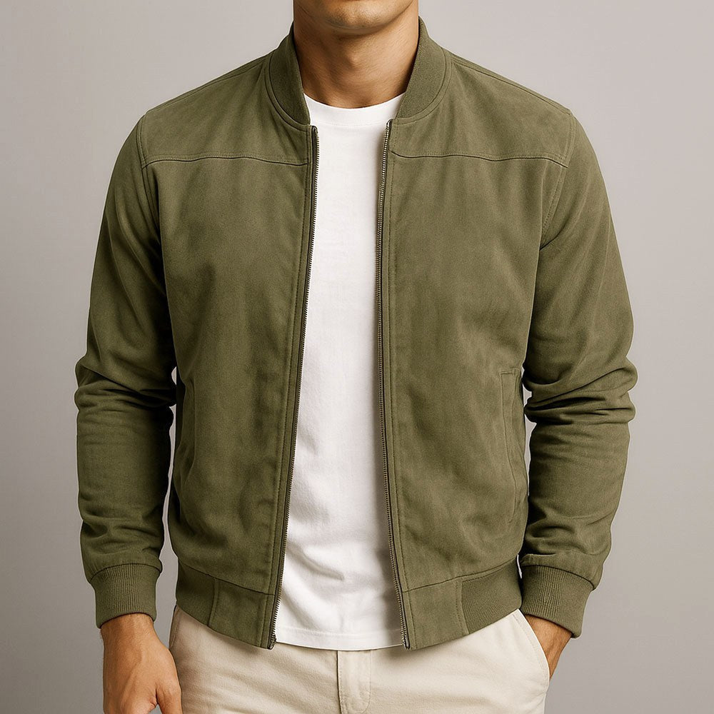 Lachlan | Men's Suede Leather Jacket, Tailored Smart Blazer | The Shrader Sisters