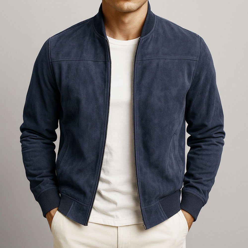 Lachlan | Men's Suede Leather Jacket, Tailored Smart Blazer | The Shrader Sisters