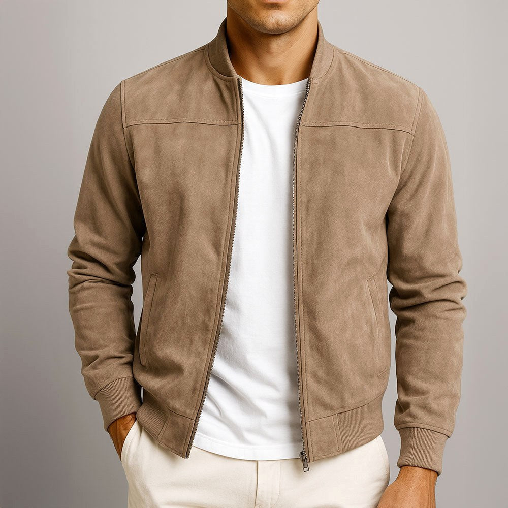 Lachlan | Men's Suede Leather Jacket, Tailored Smart Blazer | The Shrader Sisters