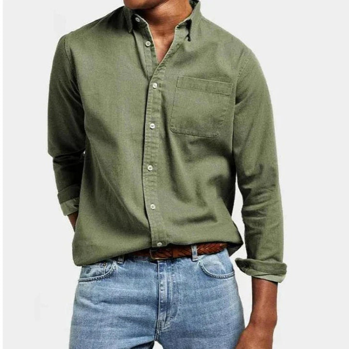 Lachlan | Men's Tailored Cotton Shirt, Smart Business Shirt | The Shrader Sisters