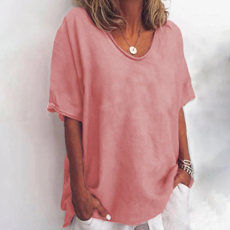 Larissa | Women's Relaxed Flowing Blouse, Loose-Fit Everyday Blouse | The Shrader Sisters