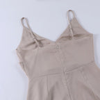 Lauren | Women's Classic V-Neck Midi Dress, Flattering Summer Dress for Holidays and Everyday Wear, Flattering Summer Dress for Holidays and Everyday Wear - image 7