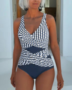 Lauren | Women's Geometric Print One-Piece Swimsuit, Flattering Summer Swimwear for Holidays and Beach Days, Flattering Summer Swimwear for Holidays and Beach Days - image 2
