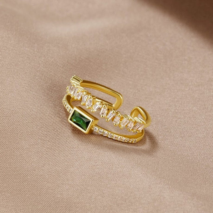Ella – Layered Crystal Ring