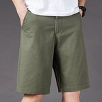 Leah | Women's High-Waist Knee-Length Shorts with Side Pockets, Straight-Leg Shorts | The Shrader Sisters | Zwart