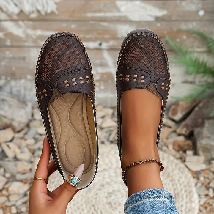 Leah | Women's Orthopedic Comfort Flat - Coffee