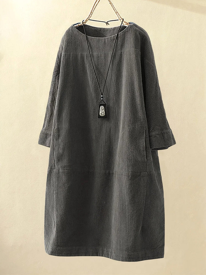 Leanna | Women's Draped Tummy-Control Midi Dress - image 15