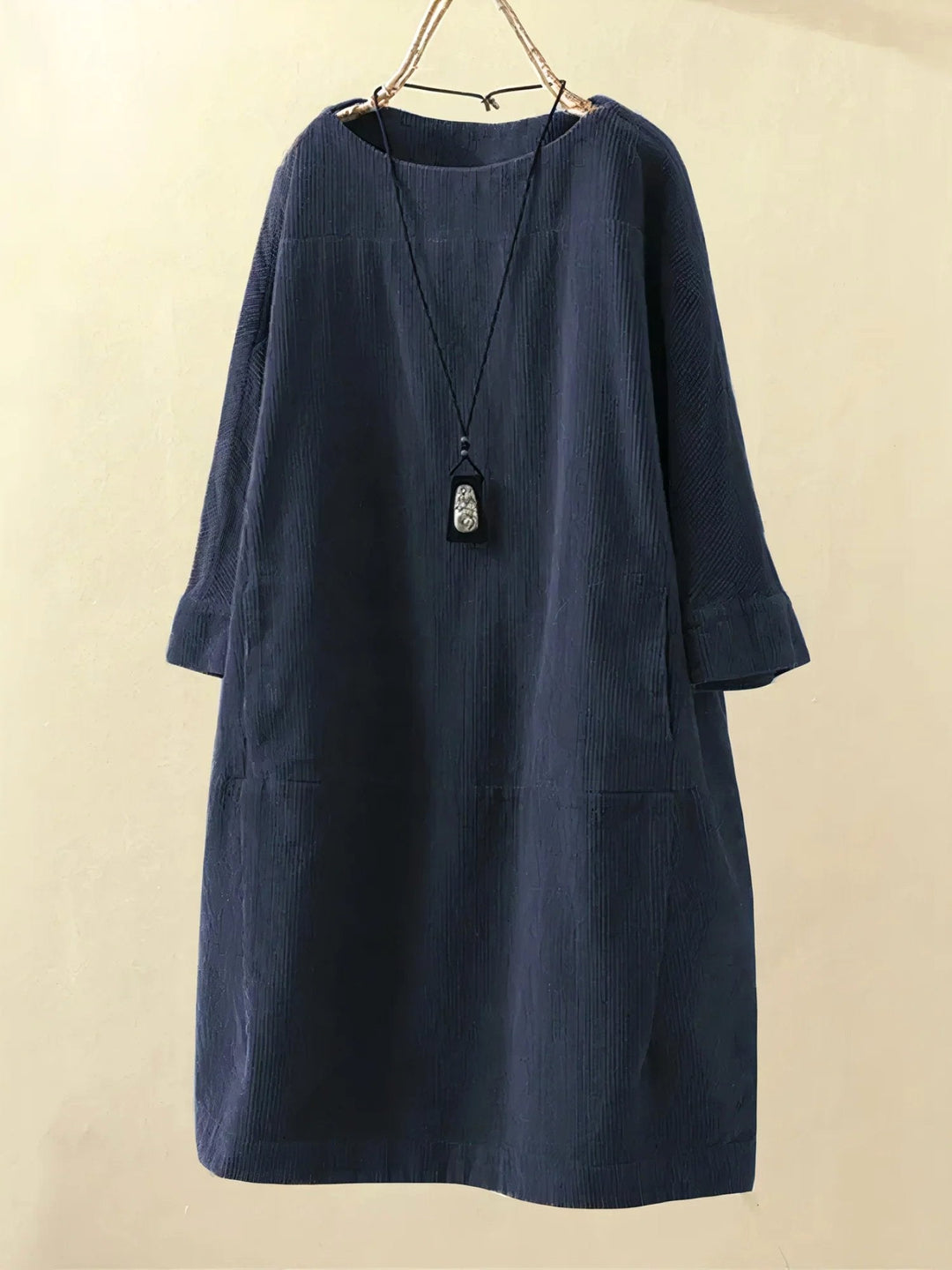 Leanna | Women's Draped Tummy-Control Midi Dress - image 9