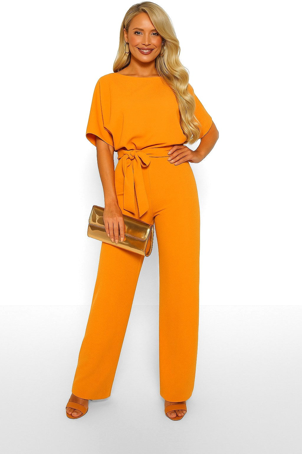 Liana | Women's Ponte Knit Batwing Jumpsuit, Relaxed-Fit One-Piece | The Shrader Sisters