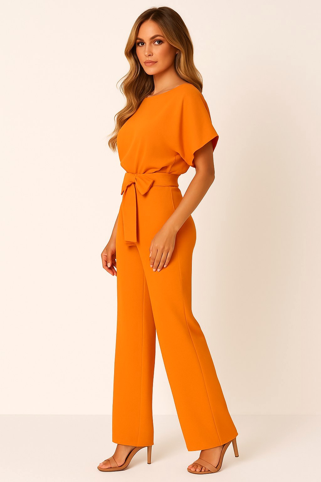 Liana | Women's Ponte Knit Batwing Jumpsuit, Relaxed-Fit One-Piece | The Shrader Sisters