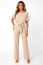 Liana | Women's Ponte Knit Batwing Jumpsuit, Relaxed-Fit One-Piece | The Shrader Sisters | Black