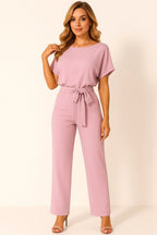 Liana | Women's Ponte Knit Batwing Jumpsuit, Relaxed-Fit One-Piece | The Shrader Sisters