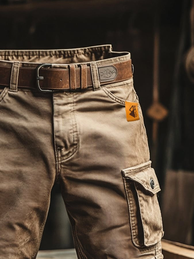 Lincoln | Men's Relaxed Cargo Trousers, Outdoor Casual Trousers | The Shrader Sisters