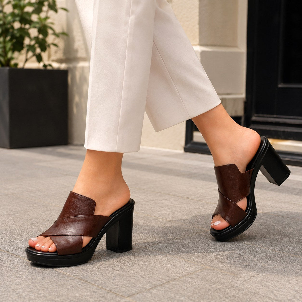 Mackenzie | Women's Comfortable Block Heel Sandals, Supportive Everyday Sandals | The Shrader Sisters