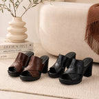 Mackenzie | Women's Comfortable Block Heel Sandals, Supportive Everyday Sandals | The Shrader Sisters