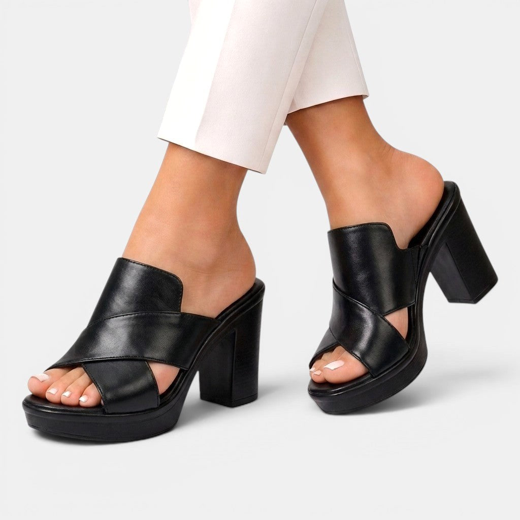 Mackenzie | Women's Comfortable Block Heel Sandals, Supportive Everyday Sandals | The Shrader Sisters