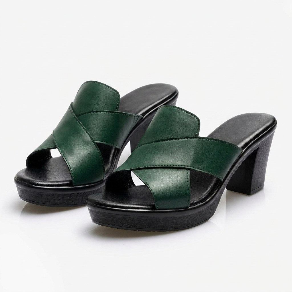 Mackenzie | Women's Comfortable Block Heel Sandals, Supportive Everyday Sandals | The Shrader Sisters