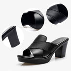 Mackenzie | Women's Comfortable Block Heel Sandals, Supportive Everyday Sandals | The Shrader Sisters