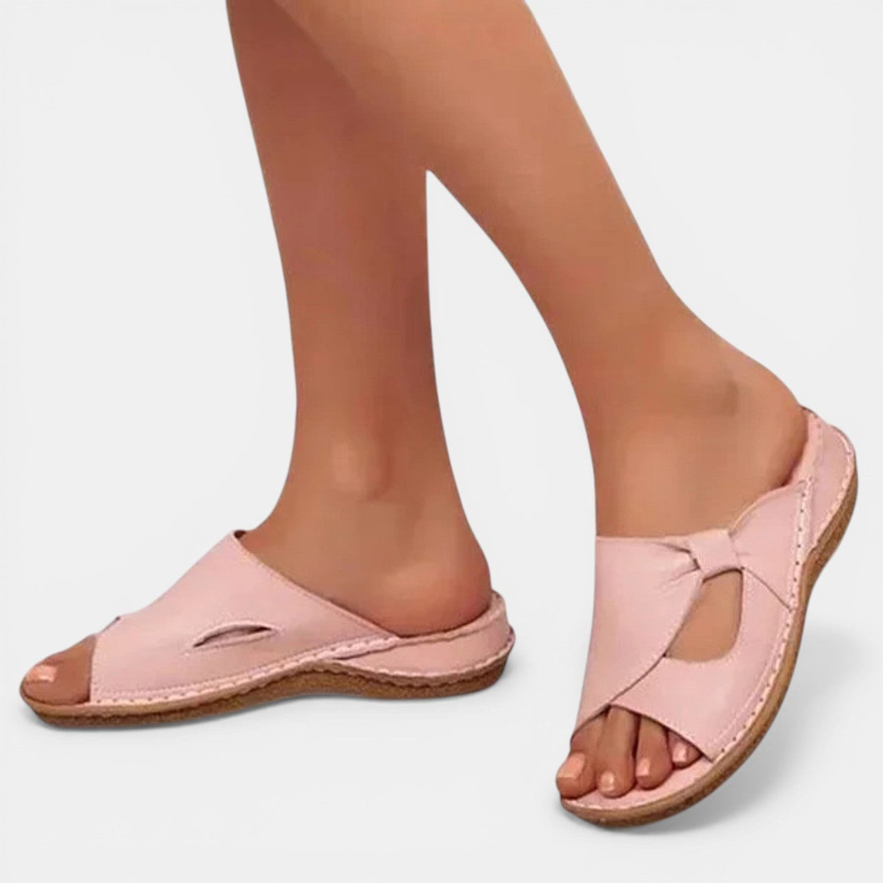 Mackenzie | Women's Orthopaedic Slip-On Sandals, Comfortable Walking Sandals | The Shrader Sisters | Rosa