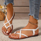 Maddison | Women's Woven-Strap Orthopaedic Sandals, Lightweight Comfort Sandals | The Shrader Sisters | Wit