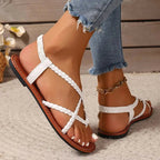Maddison | Women's Woven-Strap Orthopaedic Sandals, Lightweight Comfort Sandals | The Shrader Sisters | Bruin