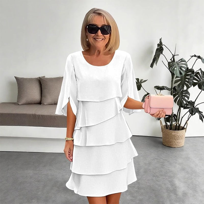 Madison | Women's Chic Puff Sleeve Layered Dress, Flattering Summer Dress for Holidays and Everyday Wear, Flattering Summer Dress for Holidays and Everyday Wear - image 12